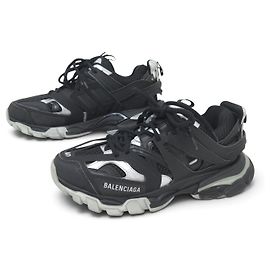 NEU BALENCIAGA TRACK SNEAKERS 40 IT 41 FR SCHWARZ ARGENTE SNEAKERS
