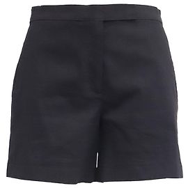Shorts ajustados Theory em linho preto