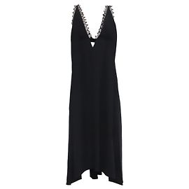 Abito midi Victoria Beckham Chantilly Crepe in viscosa nera
