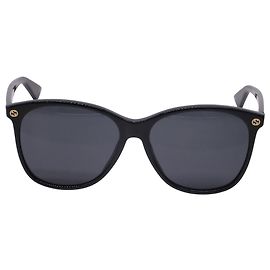 Gucci GG0024S Wayfarer Sonnenbrille aus schwarzem Acetat
