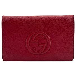 Cartera Gucci Soho Wallet on Chain de piel
