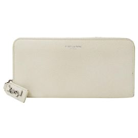 Autre Marque Portafoglio lungo Saint Laurent in pelle avorio