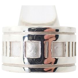 Autre Marque Tiffany & Co. Atlas Wide Band Ring aus Sterling Silber 925