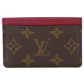 Louis Vuitton Monogram Porte Cartes Fuchsia Card Case