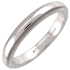Autre Marque Tiffany & Co. Milgrain 1 Band Ring aus Platin 950