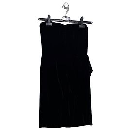 Abito bustier Marc by Marc Jacobs in velluto nero con fiocco