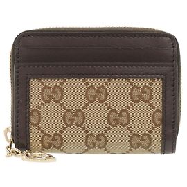 Gucci GG Canvas Brown Münzbeutel