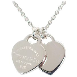 Autre Marque Collana con pendente Tiffany & Co. 925 Return to Tiffany Double Heart Tag