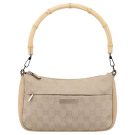 Gucci Bamboo Top Handle GG Canvas