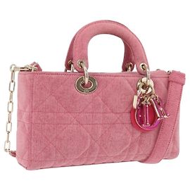 Christian Dior Lady D-Joy Macrocannage Quilt Denim Medium