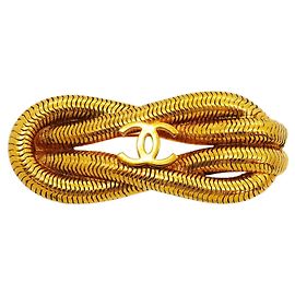 Spilla Chanel placcata oro