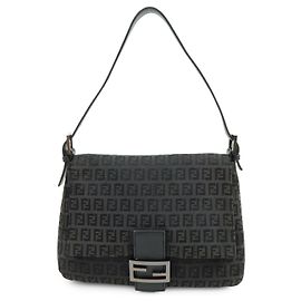 Fendi Zucchino Canvas Mamma Baguette Canvas Medium