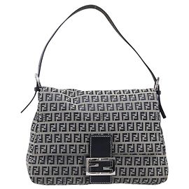 Fendi Zucchino Canvas Mamma Baguette Canvas Medium