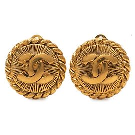 Boucles d'oreilles rondes Chanel Coco Mark