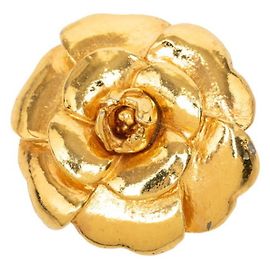 Spilla Chanel Camélia in Oro