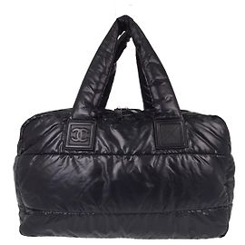 Chanel Coco Cocoon Bowling Quilted Nylon Large
