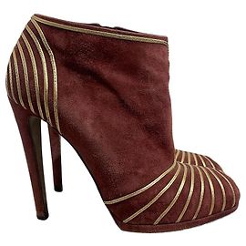 Boots Sergio Rossi bordeaux T.36,5