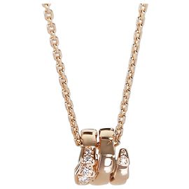 Bulgari BVLGARI Serpenti Viper Anhänger aus Roségold und Diamanten