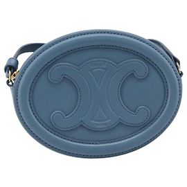 Céline Celine Triomphe Oval Leather Mini