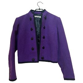 Saint Laurent Rive Gauche purple short jacket