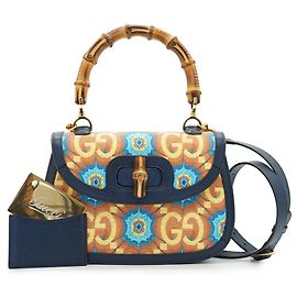 Gucci Borsa a mano media in bambù 1947 edizione limitata 100° anniversario Kaleidoscope