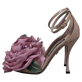 Sandalias de tacón Desirée Floral Dolce & Gabbana Rosa T.37 de segunda mano