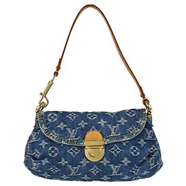 Louis Vuitton Pleaty Denim Mini