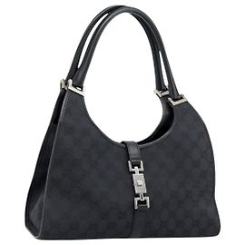 Gucci Vintage Jackie Hobo GG Canvas con Pelle Media