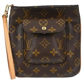 Clutch da polso Partition Louis Vuitton in tela Monogram