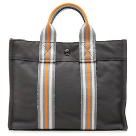 Borsa Tote Hermès Canvas Fourre Tout PM Grigia