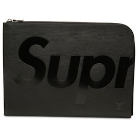 Borsa a pochette Louis Vuitton Supreme Epi Pochette Jour GM nera