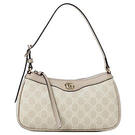 Gucci Ophidia GG Supreme Canvas Schultertasche - Beige