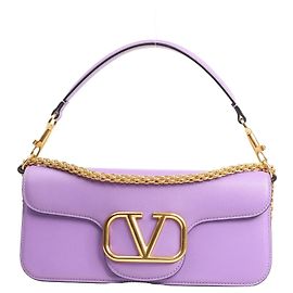Valentino Garavani VLogo Loco 2Way Kettenhandtasche in Purple