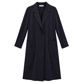 Max Mara Leisure Abrigo Largo de Viscosa Negro