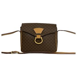 Céline Celine Vintage Macadam Blazon Triomphe Logo Pattern Schultertasche