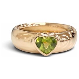 Autre Marque Tiffany Friendship Ring in 18K Gelbgold mit Peridot