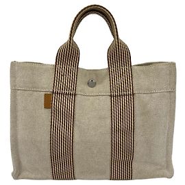 Hermès Fourre-Tout Toile H Mini Tote Bag