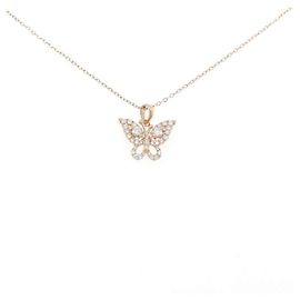 Autre Marque 750PG Schmetterlings-Diamantcollier