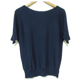 Ralph Lauren Black Label Punto de manga corta en cashmere y seda