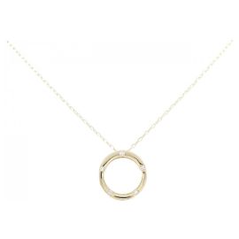 Autre Marque Collana in oro giallo K10 e diamanti