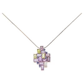 Autre Marque Collana in Zaffiro Au750