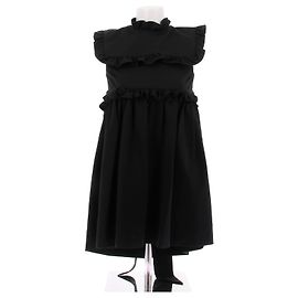 Balenciaga Schwarzes Kleid mit Raffung