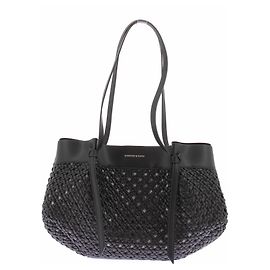 Autre Marque Bolso tote trenzado "Calla" negro