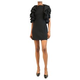 Comme Des Garcons Schwarzes Volant-Bolero SS23 - Größe S