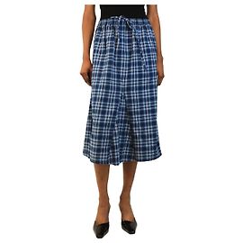 Acne Gonna a vita media a quadri blu - size UK 8