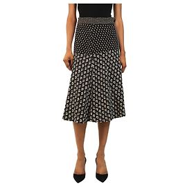 Proenza Schouler Midi-Rock mit gemischtem Print in Schwarz und Weiß FW18 - size UK 8