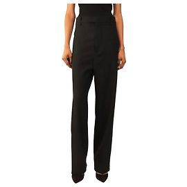 Bottega Veneta Calças ajustadas pretas Pre-Spring 2020 - size UK 8