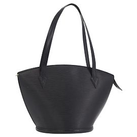 LOUIS VUITTON Epi Saint Jacques Shopping Bag Black M52272 LV