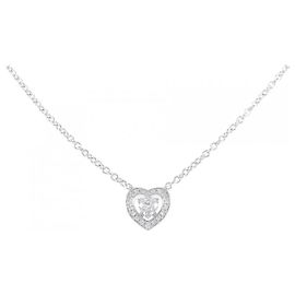 Mauboussin Halskette aus Weißgold mit Diamant-Herz