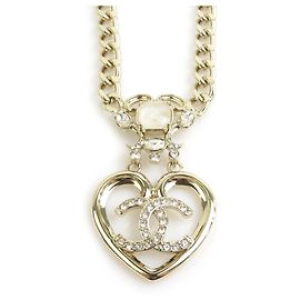 Collar de metal dorado Chanel